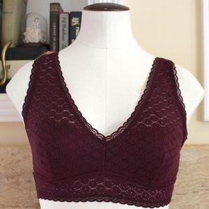 Aerie Maroon Lace Bralette